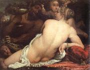 venus with a satyr and cupids, Annibale Carracci